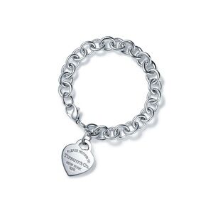 Tiffany & Co. “Return to Tiffany” Heart Tag Bracelet – Sterling Silver  7”